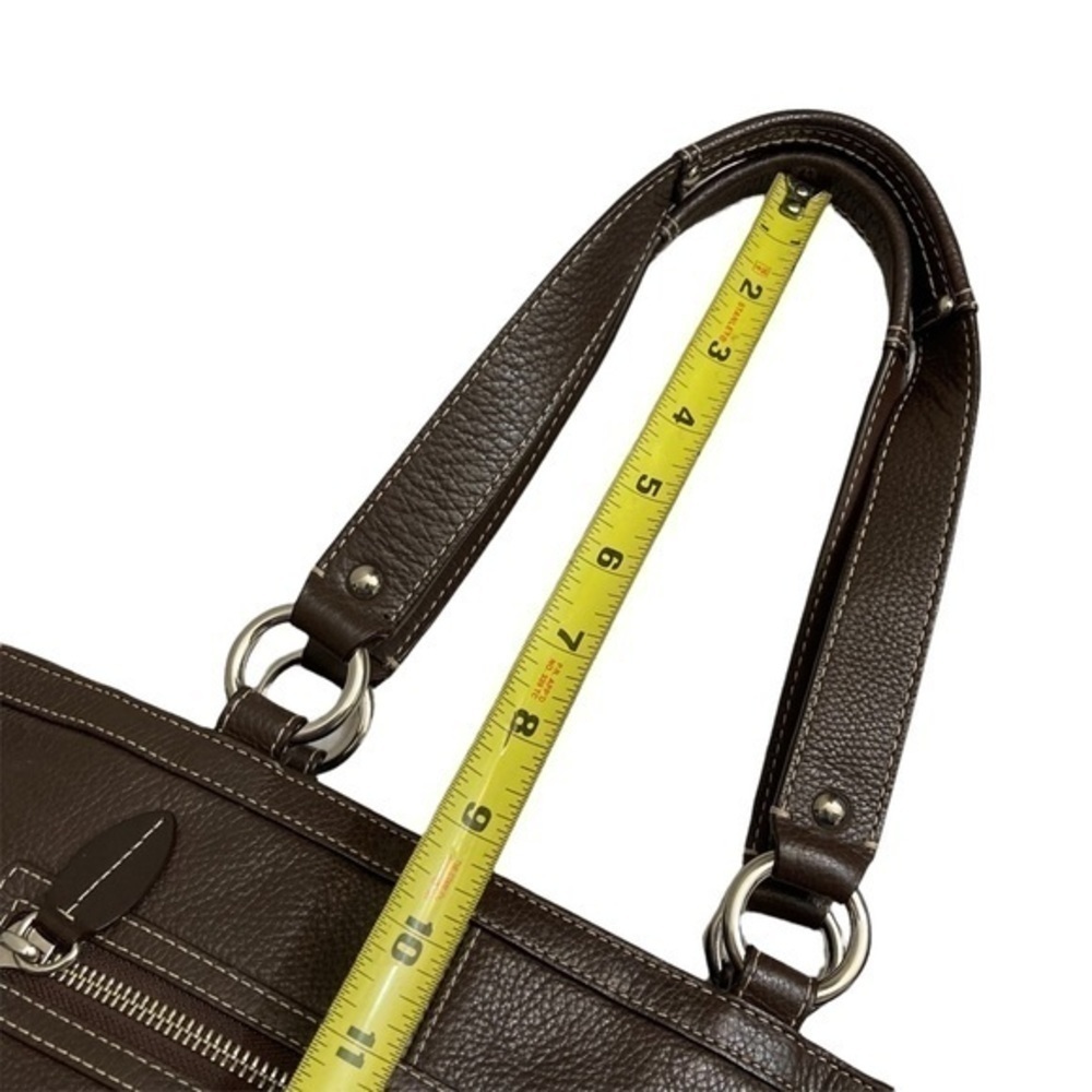 Coach brown leather tote bag - Picture 3 of 12